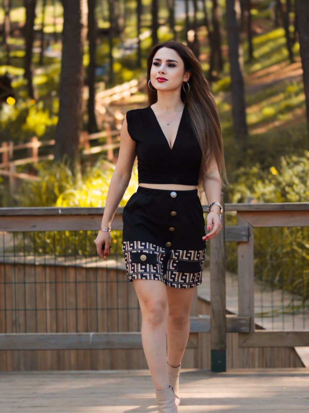 Black Waistcoat Set