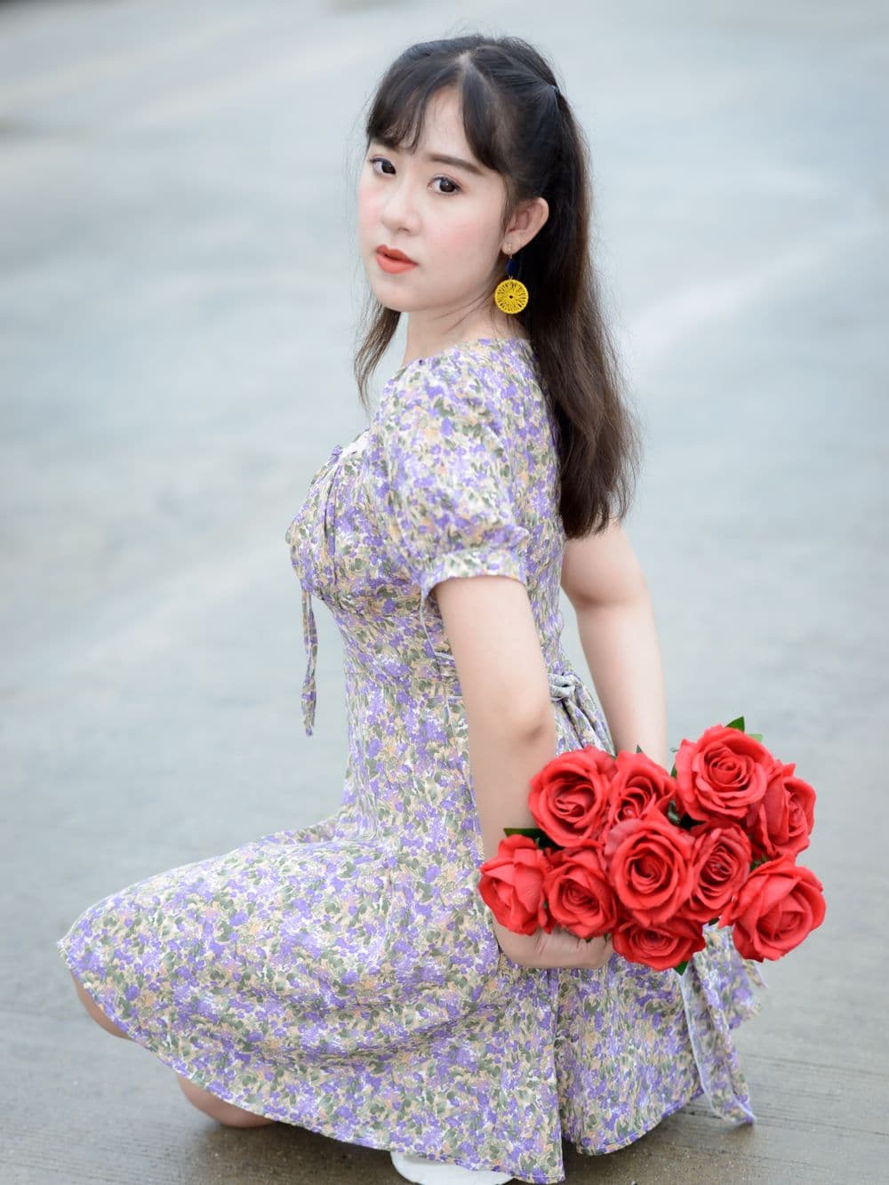 Lilac Garden Maxi Dress