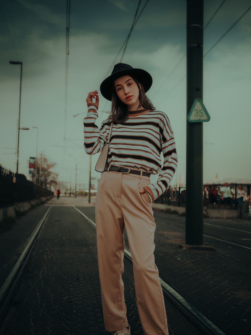 Sand Straight Pants